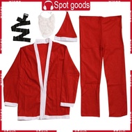 WIN Santa Costume Santa Cosplay Shirt Christmas Santa Costume Stage Show
