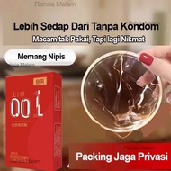100% Privasi Condom Ultra Thin 001 Kondom Selesa Nipis Kondom Tahan Lama Lembap Kondom Semula Jadi K
