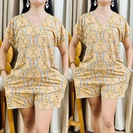 Yayamanin Chain Design Vneck Terno Shorts Freesize M to XL