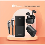 Vention Powerbank Fast Charging 100W Charger 100W Cable Earpiece Earbud Earpiece Shopee Majulah Club