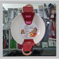 Wok-28 Wok Marble D28cm Minowa, Non Stick Pan Rosela Series