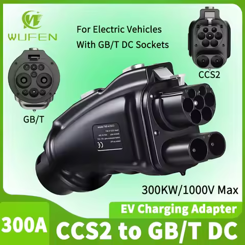 WUFEN Electric vehicle CCS2-GB/T EV Connector 300A Fast EV Charger CCS2 to GBT DC Adapter 300kw For 
