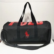 美國 POLO 黑色帆布 紅色LOGO 側咩 斜咩 旅行袋