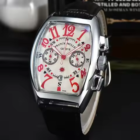 FRANCK MULLER Brand Geneva Watches For Mens Multifunction Chronograph WristWatch Fashion Business Sp