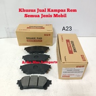 SIENTA G REAR BRAKE PADS. V. Q BRAKE PAD REAR SIENTA