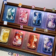 8Pcs/Set Game Cartoon Pins Anaxa Castorice Hyacine Cipher Tribios Aglaea Phainon Mydei Rectangle Bad