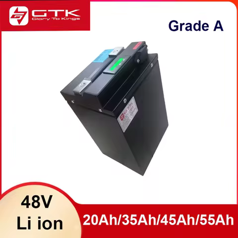 GTK 48V lithium ion battery 20AH 35AH 45AH 55AH 75AH BMS 1000W 3000W battery for electric wheelchair