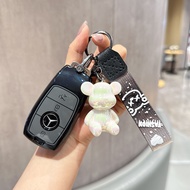 Vogue Mall ！For Mercedes-Benz 3 Buttons Car Remote Key Case For Mercedes-Benz A C E S GLA GLB GLC GL