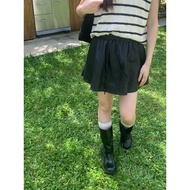 [imfine] Leather Autumn Versatile Skirt 4477