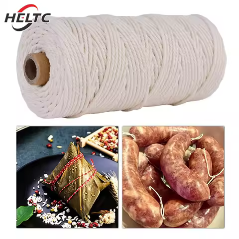 2mm Thick Butchers String Cotton Twine Meat Prep Trussing Turkey Barbecue Strings Meat Sausage Tie R