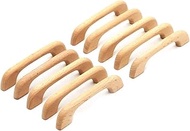 WEICHUAN 10PCS Wood Unfinished Drawer Knobs Pulls Handles - Kitchen Cabinets Furniture Dresser Wardr