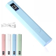 Glonailstickers Lampu UV Kuku Jari, Kit Pelekat Kuku Glo dengan Lampu UV, Lampu Kuku Mini Mudah Alih