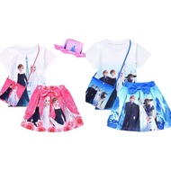 frozen 4 piece dress set .fit 2yrs to 8yrs old
