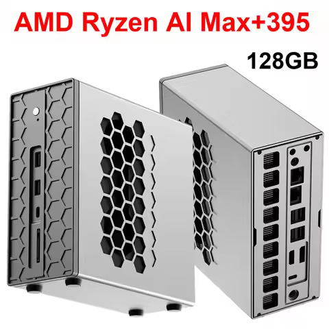 AMD Ryzen AI Max+395 Gaming AI Mini PC Radeon 8060S LPDDR5X 128GB NVMe PCIe4.0 SSD WIFI7 BT5.4 USB4