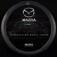 Mazda พวงมาลัยฝาครอบ Atez Angkesaila Mazda2 3 6 CX5 CX4 CX7 CX30 RX8อุปกรณ์เสริมฝาครอบจับ