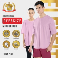 888co FlexFit Microfiber T shirt Oversize Baju Jersey Oversize Lelaki Perempuan Baby Pink