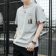 Free Shipping 9 Yuan Nine Yuan Men's Clothes Round Neck Loose Student Korean Version T-Shirt Short S