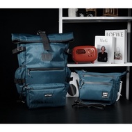 ANT PROJECT - Bundling Series 3 items Waterproof Navy - Backpack - Sling - Clutchbag