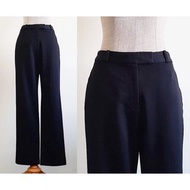 DKNY Vintage Black Wool Straight Leg Pants