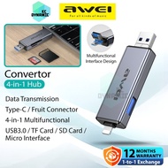 Awei HUB-5 Convertor Adapter 4-in-1 Docking Station Awei HUB-5L Multifunctional Hub Awei Converter A