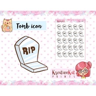 Tomb Icon Planner Stickers