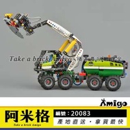 阿米格Amigo│樂拼20083 伐木機械車 帶電機 Forest Machine 工程科技系列 非樂高42080但相容