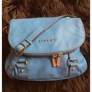 Authentic Sisley Light Blue Messenger Bag