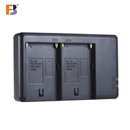 [topk1] FB NP-F550 Camera Battery Charger 2-Channel Micro-USB Input for Sony F750/F770/F960/F970/F55