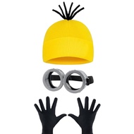 Little Yellow Man Knitted Hat cosplay Hat cosplay Cartoon Creative Cold Hat Wool Hat