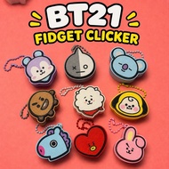 BT21 Fidget Clicker Keychain | 3D printed
