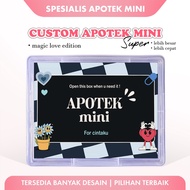 Custom Pharmacy Mini Super Box P3K Sticker Gift - Magic Love