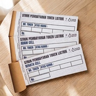 ELECTRICITY TOKEN PURCHASE RECEIPT TOKEN RECEIPT TOKEN RECEIPT CAN USE SHOP NAME