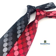 Red Tie, Black Plain Tie, Red Polka Dot Tie, Black Polka Dot Tie, Necktie for men, neckties Silk Tie