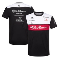 2025 New F1 Racing Suit +  Alfa Romeo Racing F1 Jersey + Summer Men&Women Short Sleeve T-Shirt
