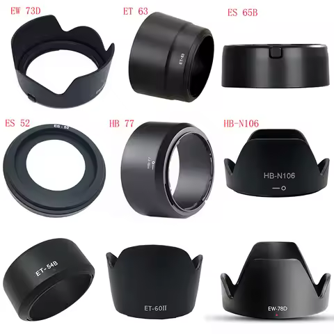 EW-73D Lens Hood Anti-Glare Camera Lens Cover 67mm for 18-135mm IS USM Lens SLR Camera Lens 80D