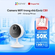 EZVIZ CB1 Wireless Indoor WiFi Camera, 40-Day Battery Life, Smart Motion Detection