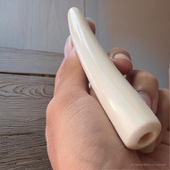 once pipa gg asli lokal panjang 11cm model bulat pucuk bahan merah bening mulus