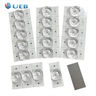 3V 6V ลูกปัดไฟ SMD แบบ LED แสงแบล็คไลท์ลูกปัดโคมไฟแถบสาย2M โปร่งใสสำหรับ32-65นิ้วไฟเรืองแสงทีวี LED 