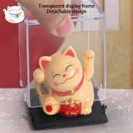 Mini Lucky Waving Cat Solar Ornaments Lucky Cartoon Ornaments