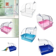 [UsusexaMY] Pet Bird Bath Box Hanging Bird Shower Box for Parakeets Budgie Lovebirds