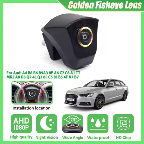 170° AHD 1080P Vehicle Logo Front View Camera For Audi A4 B8 B6 B9A3 8P A6 C7 C6 A1 TT MK2 A8 D3 Q7 