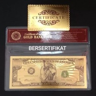 Koleksi Uang Unik Gold Foil 1 juta dollar