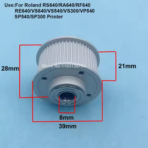1PC Roland VP640 Servo Motor Pulley Gear for Roland SP540 VS540 VS640 RE640 RA640 SP300v SP540v VS30