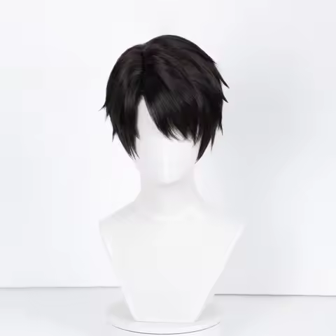 Saja Boys Jinu Wig Movie Cosplay KPOP Men Black 30cm Short Hair Star Demon Jinu Cosplay Wigs