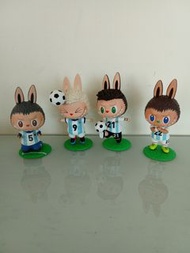 Pop Mart Labubu Argentina Soccer Series 阿根廷足球隊 Leandro Paredes Celebration, Sergio Aguero Headed Goa