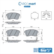 [Genuine] Brake pads, front brake pads Accent (11-23), Rio (15-22), K3 (12-16), Cerato (16-18) Code: