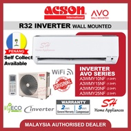 ACSON R32 INVERTER Air-conditioner AVO Inverter Aircond A3WMY/A3LCY 1.0HP 1.5HP 2.0HP 2.5HP Self Pickup Seller delivery