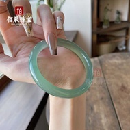 Chalcedony Bracelet Natural Oil Cyan Chalcedony Bracelet Cyan Jade Color Agate Chalcedony Women's Ja