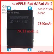 100% ของแท้7340MAh ใหม่แบตเตอรี่แท็บเล็ตสำหรับ Apple iPad 6 Air 2 A1547 A1566 A1567แบตเตอรี่คุณภาพสู
