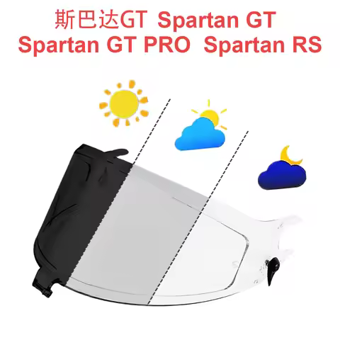 Photochromic Lens for SHARK Spartan GT Spartan GT PRO Spartan RS Helmet Visor Lens Visière Moto Face